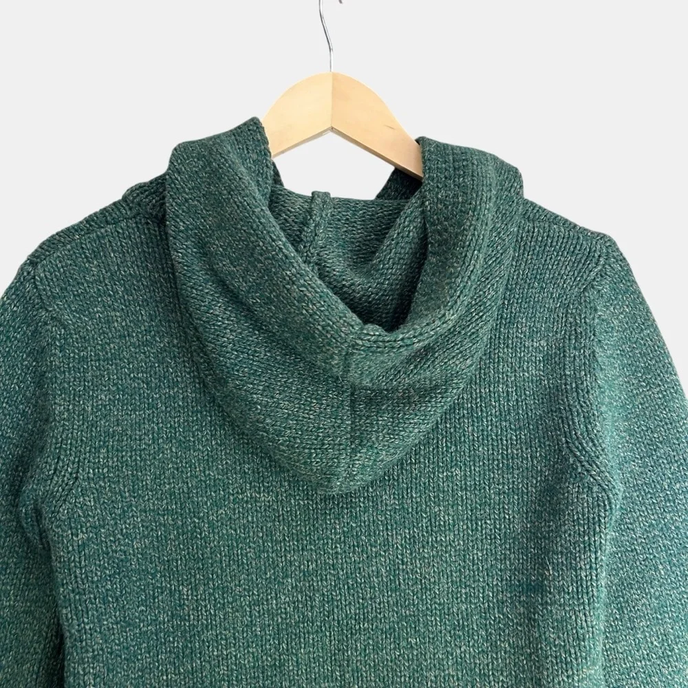 Zadig & Voltaire Forest Green Knit Hoodie Sweater Wool Blend Sz 1 Small - Picture 9 of 12